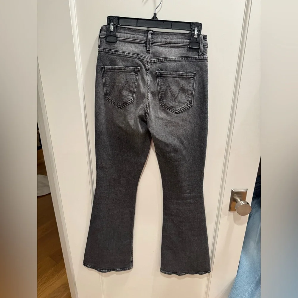 MOTHER Women's Charcoal Flare Jeans - Picture 5 of 7